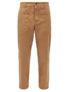 Matchesfashion.com Barena Venezia - Florio Patch-pocket Cotton-blend Twill Trousers - Mens - Light Brown