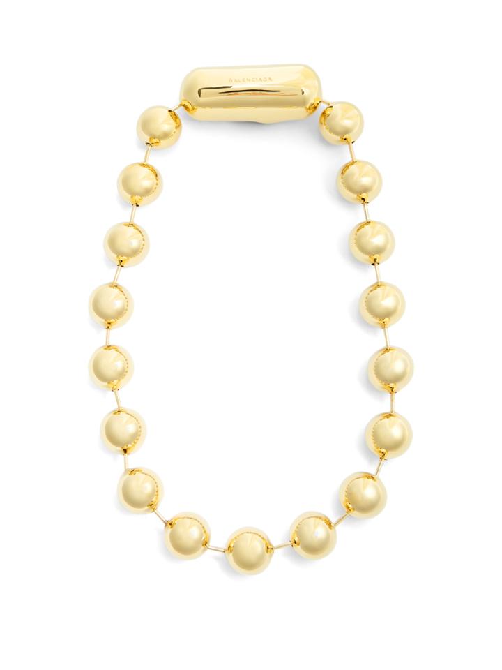 Balenciaga Ball-bead Chain Necklace