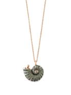 Matchesfashion.com Bibi Van Der Velden - Poseidon's Getaway 18kt Rose Gold Shell Necklace - Womens - Gold