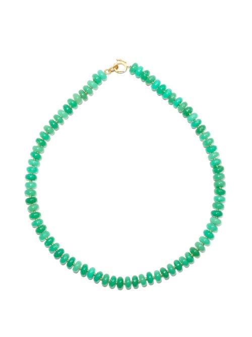 Matchesfashion.com Irene Neuwirth - Gumball Chrysoprase & 18kt Gold Necklace - Womens - Green Gold