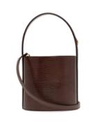 Matchesfashion.com Staud - Bissett Lizard Effect Leather Bucket Bag - Womens - Brown