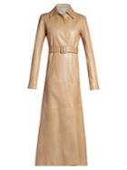 The Row Neyton Leather Long-line Coat