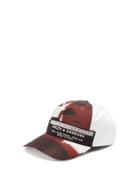 Matchesfashion.com Dolce & Gabbana - 3d Logo-patch Camouflage-print Canvas Baseball Cap - Mens - Burgundy