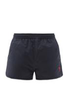 Matchesfashion.com Ami - Ami De Coeur Recycled-nylon Swim Shorts - Mens - Navy