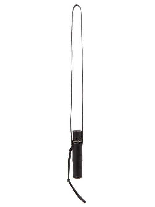 Matchesfashion.com Loewe - Cylindrical Leather Pouch - Mens - Black