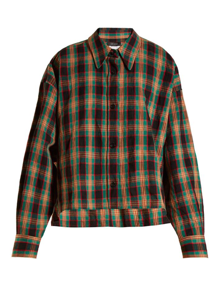 Isabel Marant Macao Plaid Cotton Shirt