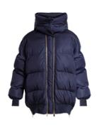 Matchesfashion.com Stella Mccartney - Detachable Hood Quilted Jacket - Womens - Dark Blue