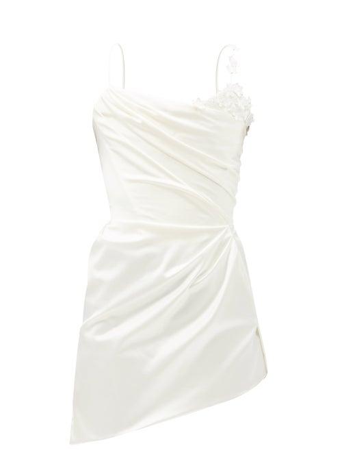 Vivienne Westwood - Venus Draped Satin Mini Dress - Womens - White
