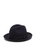 Borsalino - Marengo Felt Fedora Hat - Mens - Dark Navy