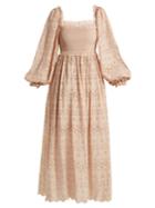 Zimmermann Bayou Blouson Broderie-anglaise Cotton-blend Dress