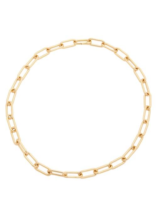 Matchesfashion.com Rosa De La Cruz - 18kt Gold Chain-link Choker - Womens - Yellow Gold