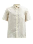 Matchesfashion.com Pro - Short-sleeve Silk-voile Shirt - Mens - Cream