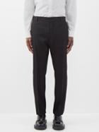 Mm6 Maison Margiela - Wool-blend Tailored Trousers - Mens - Black