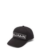 Matchesfashion.com Balmain - Logo Cotton Baseball Cap - Mens - Black
