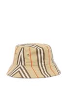 Matchesfashion.com Burberry - Reversible Icon-stripe Canvas Bucket Hat - Womens - Beige Multi