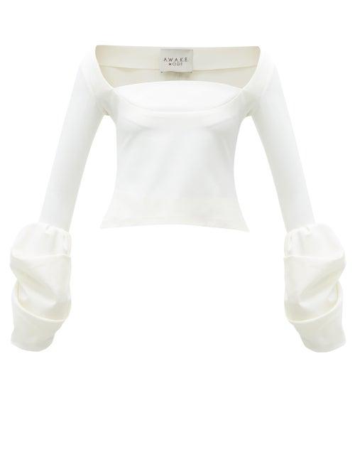 Matchesfashion.com A.w.a.k.e. Mode - Artemom Square Neck Top - Womens - Ivory