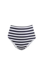 Heidi Klein - Monterey Striped High-rise Bikini Briefs - Womens - Navy Multi