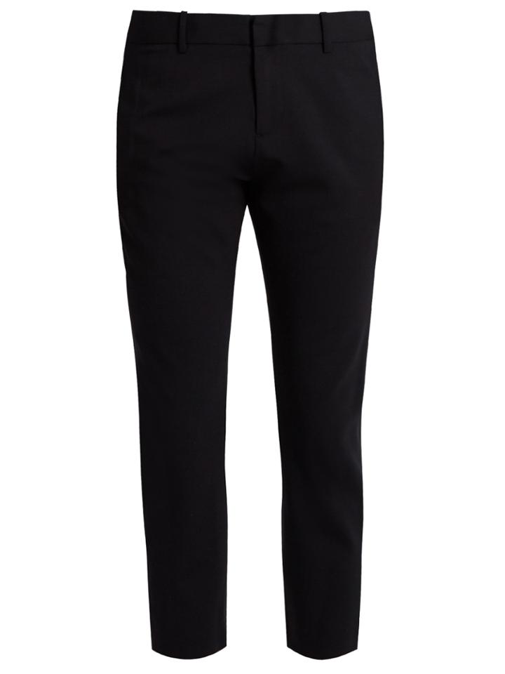 Nili Lotan Tel Aviv Stretch-wool Cropped Trousers