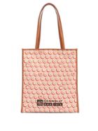 Matchesfashion.com Connolly - Geometric Print Canvas And Leather Tote Bag - Womens - Red Multi
