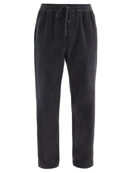 Matchesfashion.com Isabel Marant - Jailen Drawstring-waist Cotton-corduroy Trousers - Mens - Black