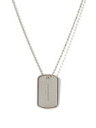 Matchesfashion.com Alexander Mcqueen - Skull And Logo-tag Necklace - Mens - Silver