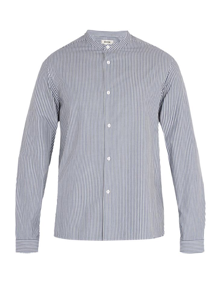 Acne Studios Pine Cotton Striped Shirt