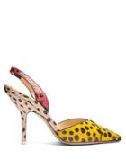 Attico Mara Polka-dot Snakeskin Pumps
