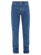 Matchesfashion.com Loewe - Anagram-print Straight-leg Jeans - Mens - Blue