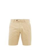 Matchesfashion.com Odyssee - Combes Cotton-blend Twill Shorts - Mens - Beige