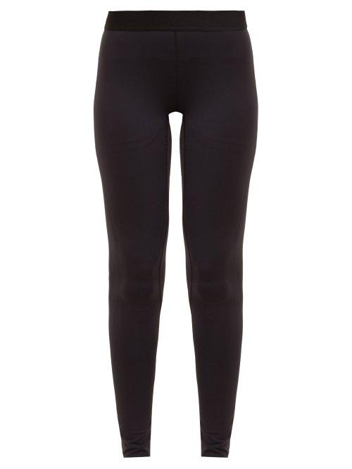 Matchesfashion.com Raey - Contrast Waistband Leggings - Womens - Navy