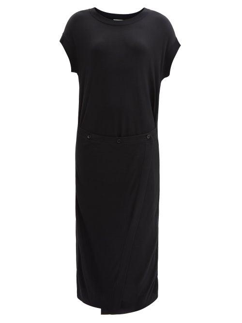 Lemaire - Adjustable-waist Knitted Longline Dress - Womens - Black