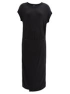 Lemaire - Adjustable-waist Knitted Longline Dress - Womens - Black