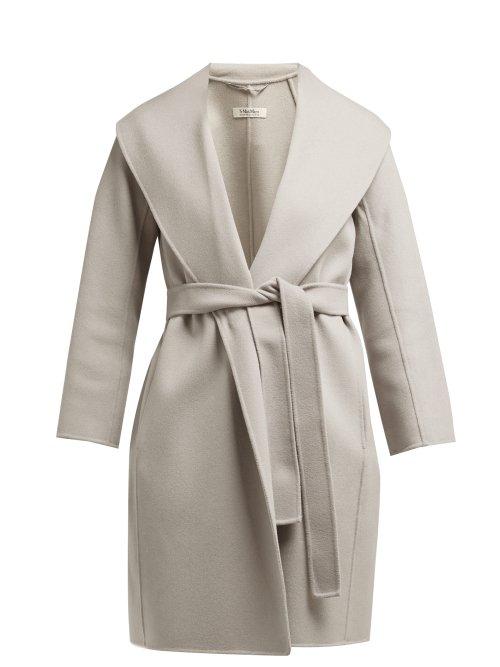 Matchesfashion.com S Max Mara - Messi Coat - Womens - Light Grey
