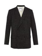 Matchesfashion.com Hope - Contrast Stitch Wool Blend Blazer - Mens - Dark Grey