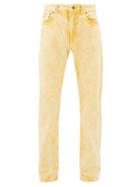Matchesfashion.com Y/project - Bleached Double-seam Jeans - Mens - Yellow