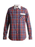 Blouse Stevie Point-collar Cotton-tartan Shirt