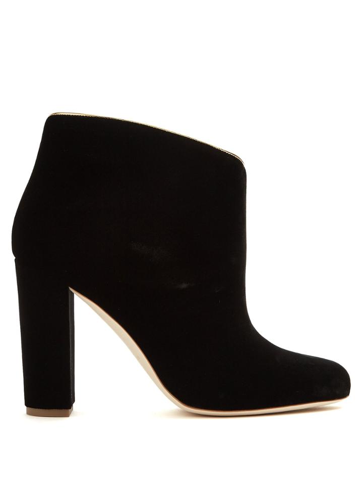 Malone Souliers By Roy Luwolt Eula Block-heel Velvet Boots