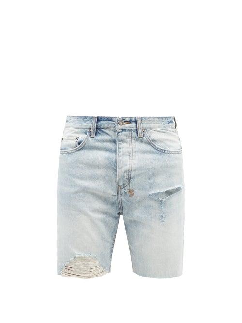 Ksubi - Chopper Distressed Denim Shorts - Mens - Denim