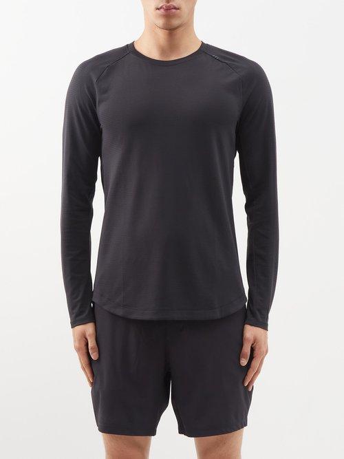Lululemon - Drysense Recycled-fibre Long-sleeved T-shirt - Mens - Black