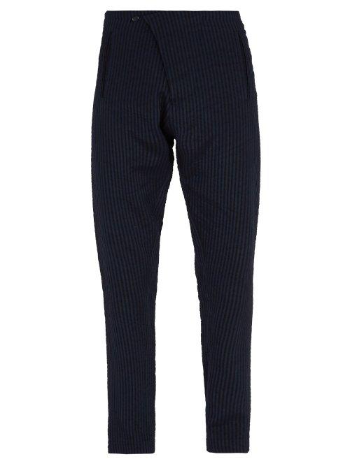 Matchesfashion.com Arj - The Teo Striped Trousers - Mens - Blue