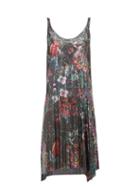 Matchesfashion.com Paco Rabanne - Floral Print Chainmail Mesh Mini Dress - Womens - Black Multi