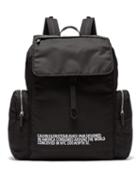 Matchesfashion.com Calvin Klein 205w39nyc - Logo Embroidered Nylon Backpack - Mens - Black White