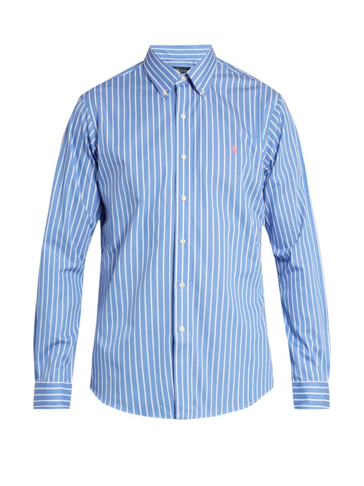 Polo Ralph Lauren Button-cuff Bengal-striped Cotton Shirt
