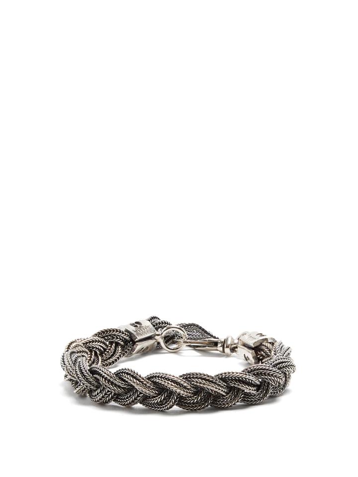 Emanuele Bicocchi Braided Sterling-silver Bracelet