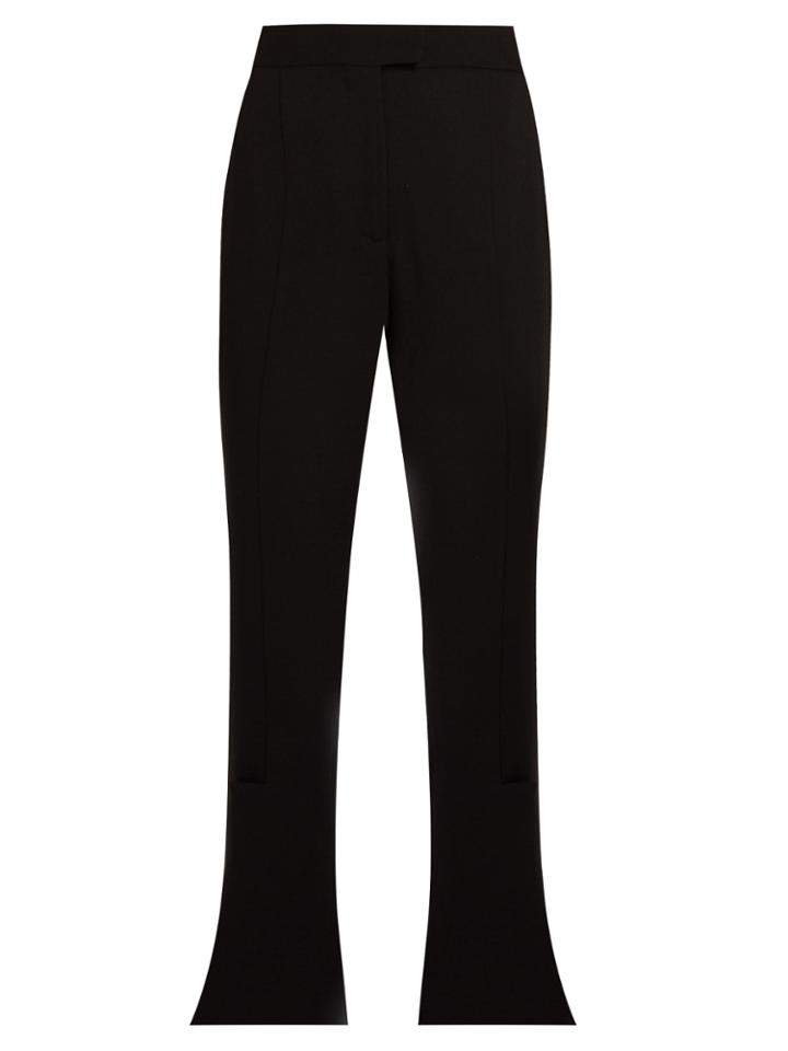 Christopher Kane Cropped Wool-crepe Trousers