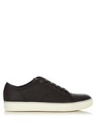Lanvin Low-top Debossed Leather Trainers