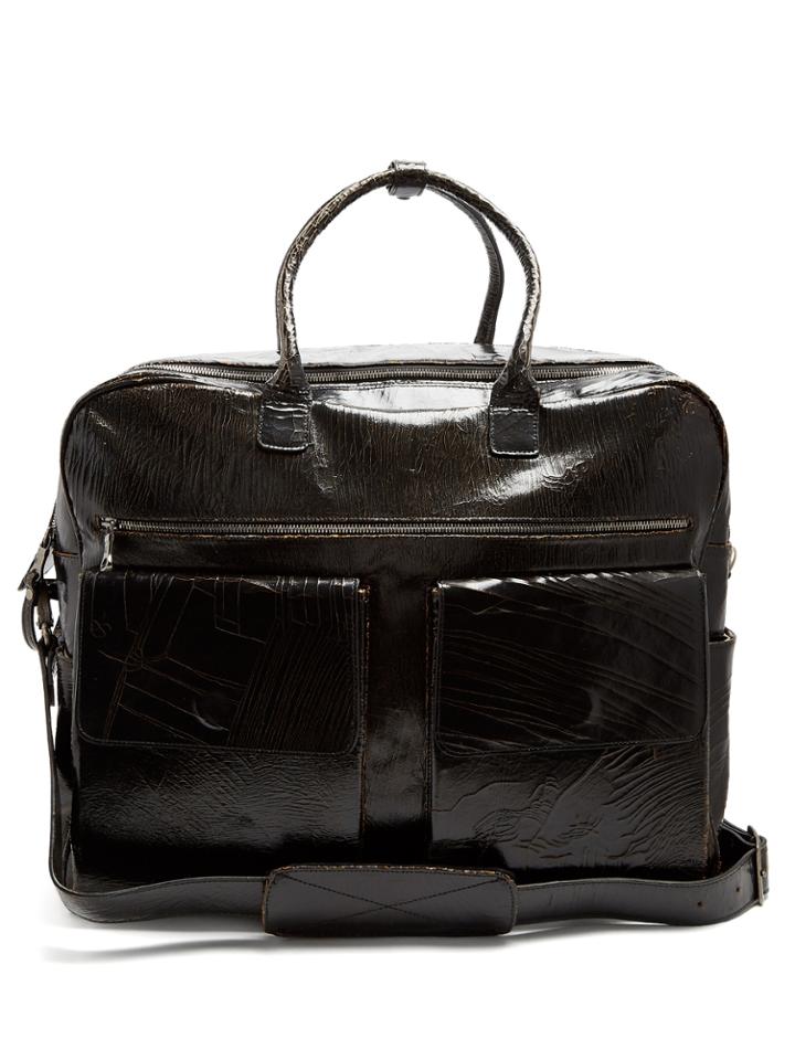 Marc Marmel Klondike Cracked-leather Holdall