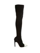 Givenchy Graphic Over-the-knee Ribbed-knit Boots
