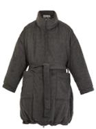 Vetements Reversible Tie-waist Wool-blend Fleece Robe Coat