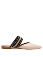 Roksanda X Malone Souliers Hannah Leather Backless Flats